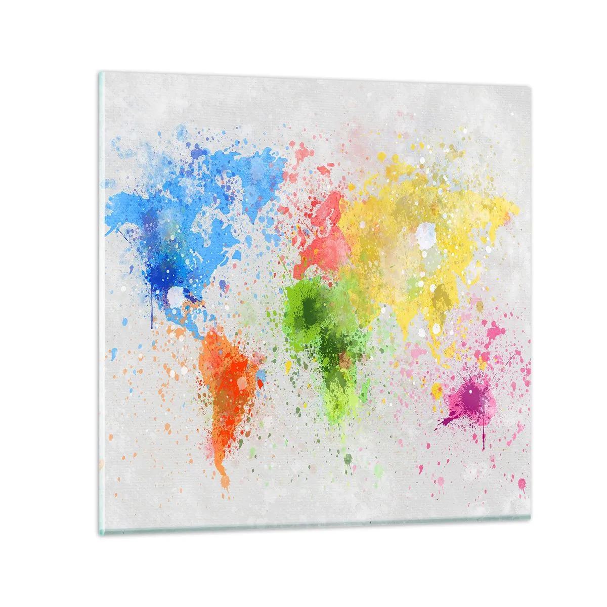 Impression sur verre - Image sur verre - Toutes les couleurs du monde - 40x40 cm
