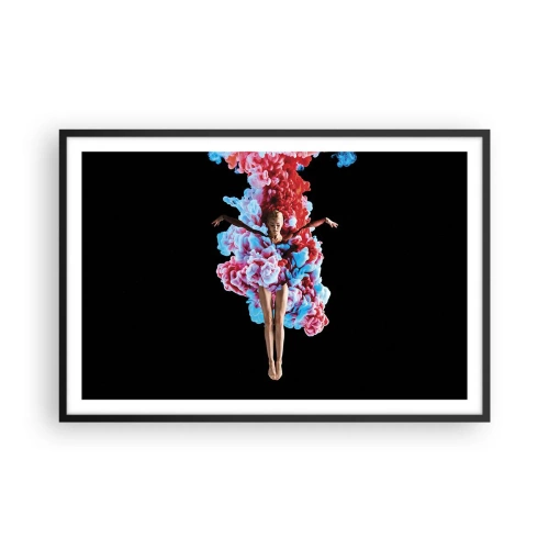 Affiche dans un cadre noir - Poster - En pleine floraison - 91x61 cm