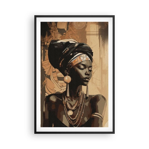 Affiche dans un cadre noir - Poster - Majesté africaine - 61x91 cm