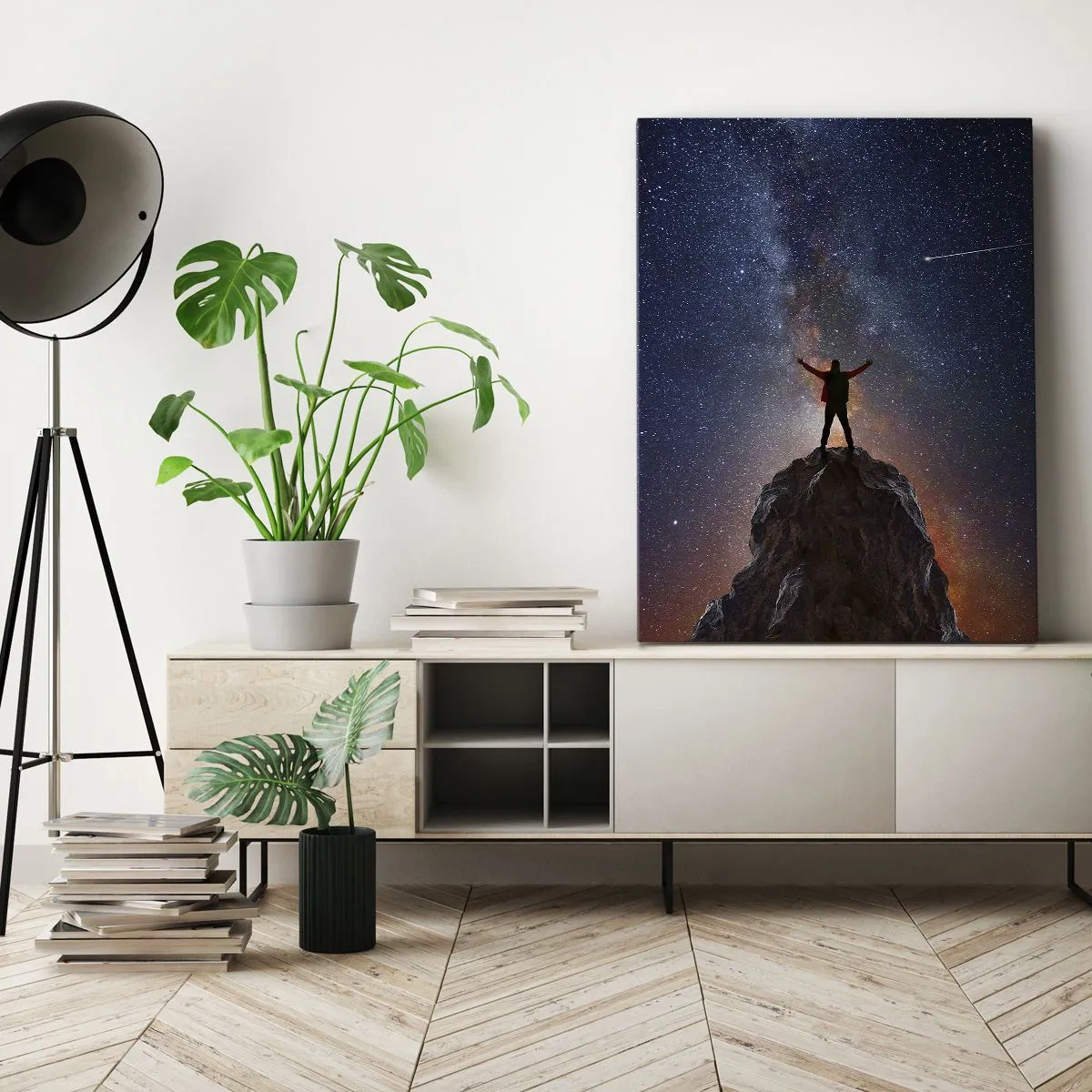 Impression sur toile - Image sur toile - Le force est avec moi! - 55x100 cm