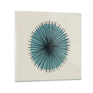 Impression sur verre - Image sur verre - Rayonnant dans l'azur - 30x30 cm