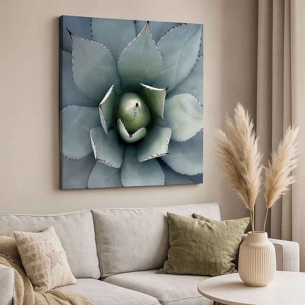 Impression sur toile - Image sur toile - Wabi et observe - 30x30 cm