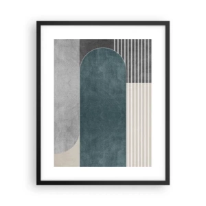 Affiche dans un cadre noir - Poster - Composition de niveaux - 40x50 cm