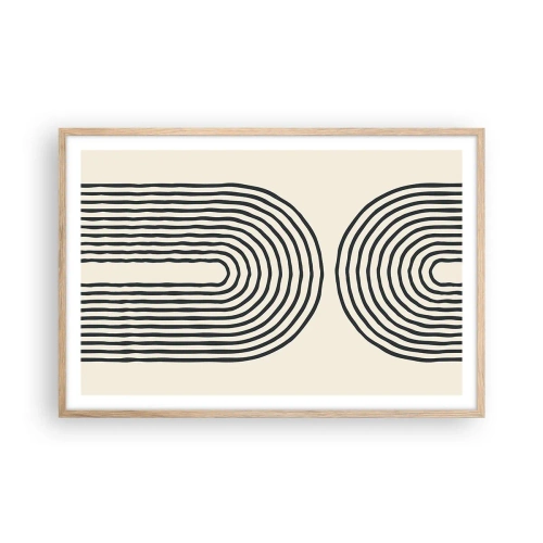 Affiche dans un chêne clair - Poster - Dans un instant... - 91x61 cm