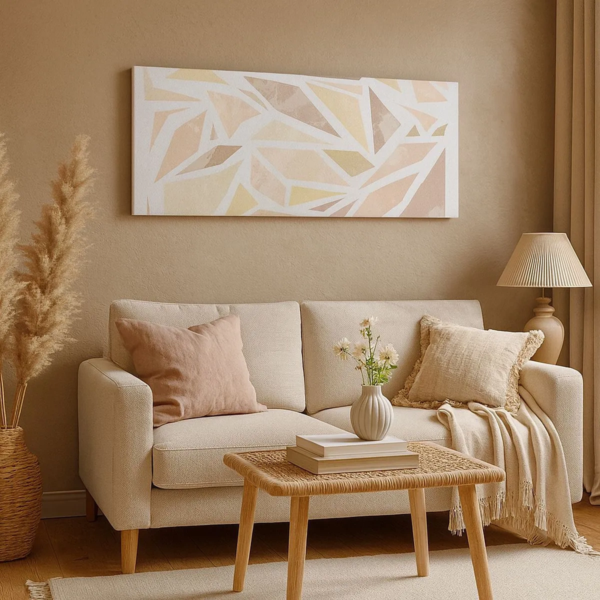 Impression sur toile - Image sur toile - Composition de vitraux - 100x40 cm