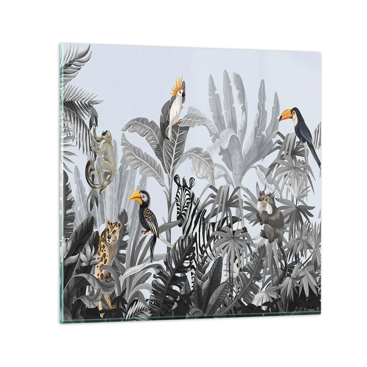 Impression sur verre - Image sur verre - Conte de fées africain - 30x30 cm