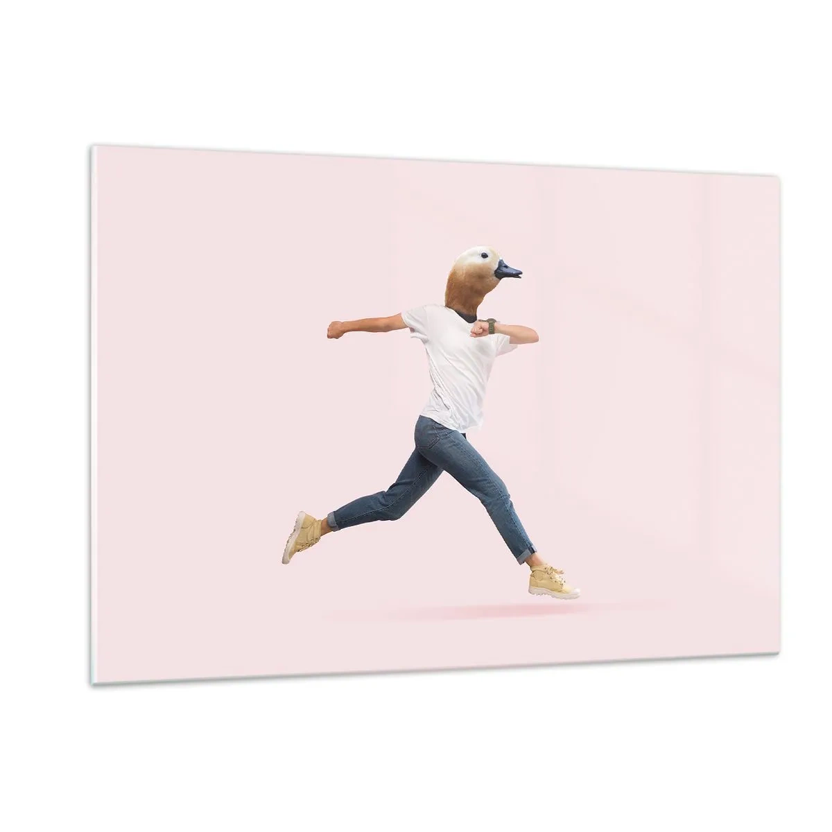 Impression sur verre - Image sur verre - Une pincée d'absurdité - 120x80cm - Une pincée d'absurdité - Décoration murale moderne pour le salon et la chambre ARTTOR