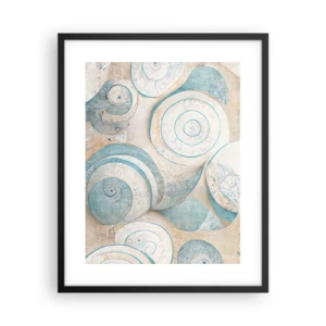 Affiche dans un cadre noir - Poster - Que cache la coque ? - 40x50 cm