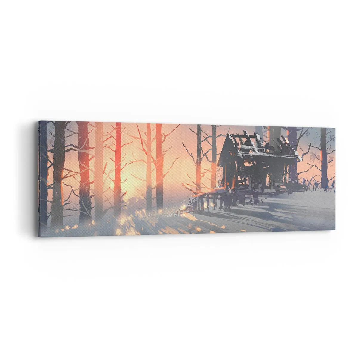 Impression sur toile - Image sur toile - Seul le soleil regarde ici - 90x30 cm