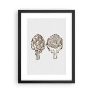 Affiche dans un cadre noir - Poster - Leçon d’anatomie - 30x40 cm