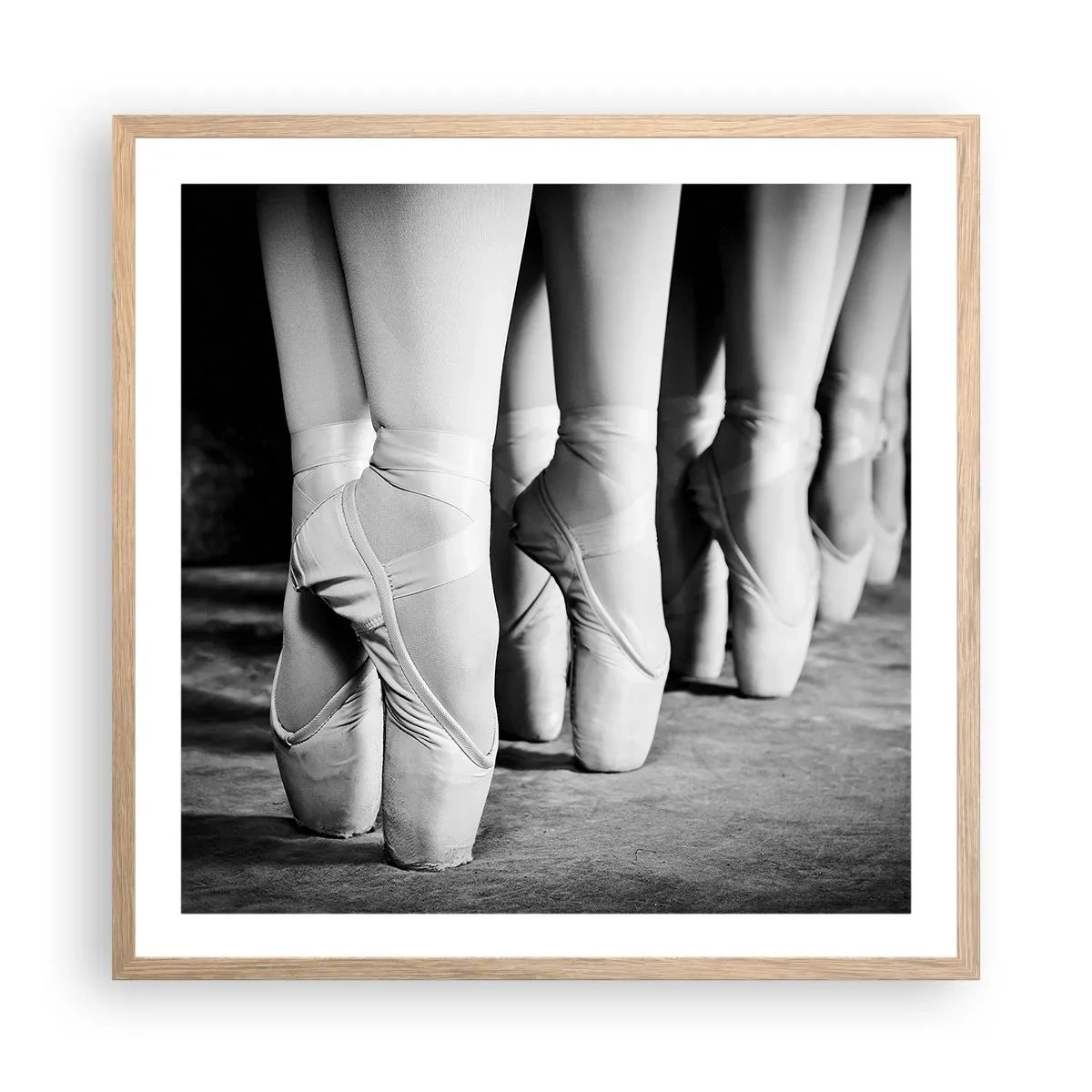 Affiche dans un chêne clair - Poster - Ensemble, simple - 60x60 cm