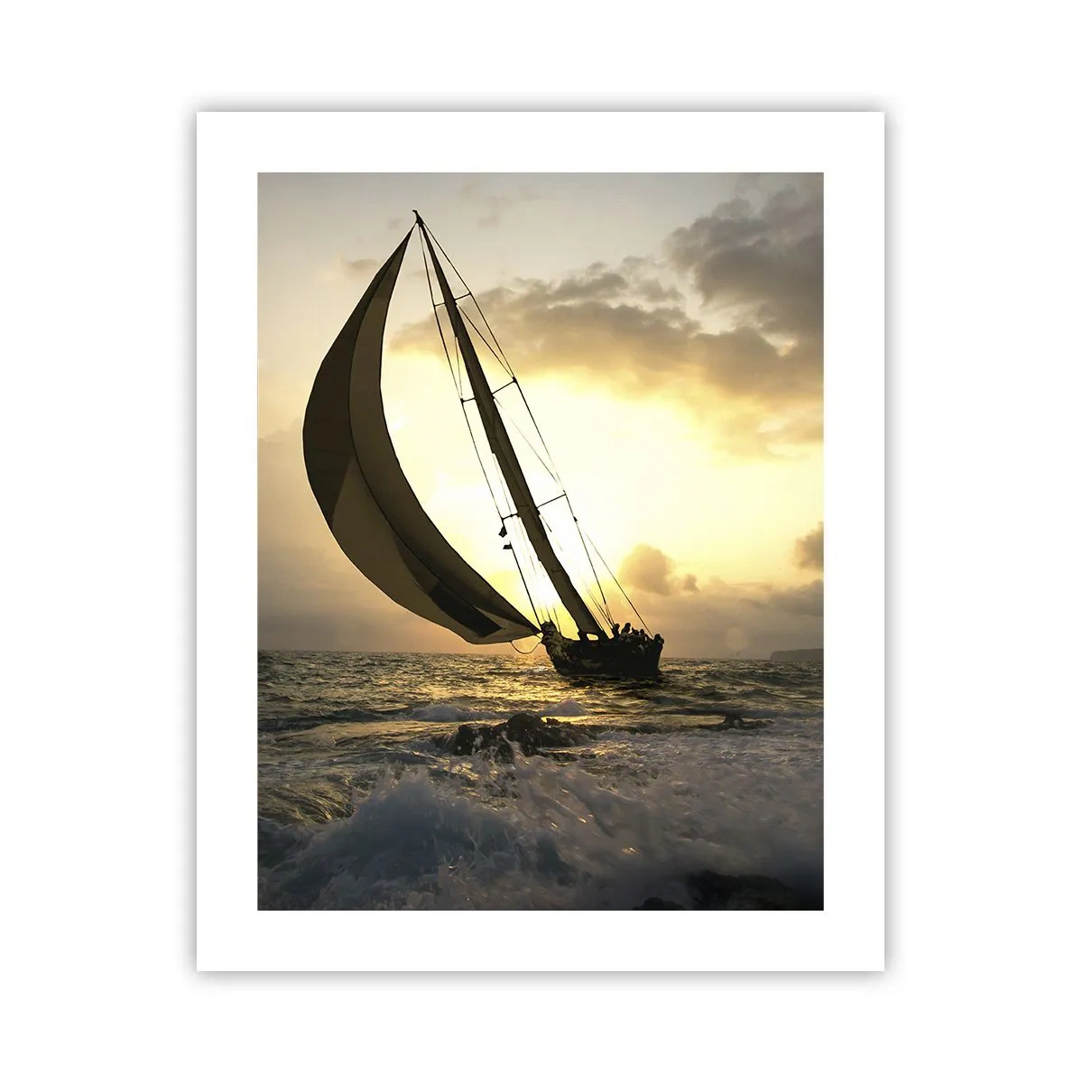 Affiche - Poster - Avec le vent et contre le vent - 40x50 cm