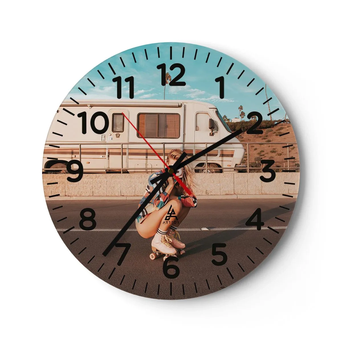 Horloge murale - Pendule murale - Souriez s'il-vous-plait! - 30x30 cm