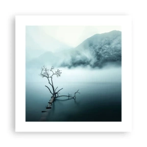 Affiche - Poster - D'eau et de brouillard - 40x40 cm