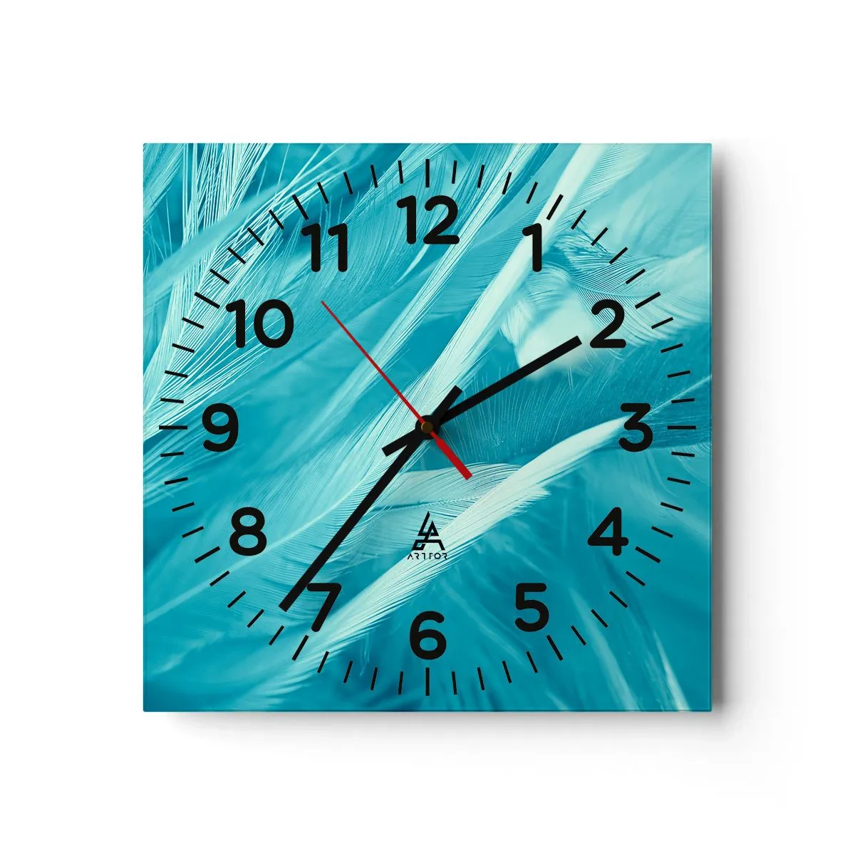 Horloge murale - Pendule murale - Se noyer dans les plumes - 40x40 cm