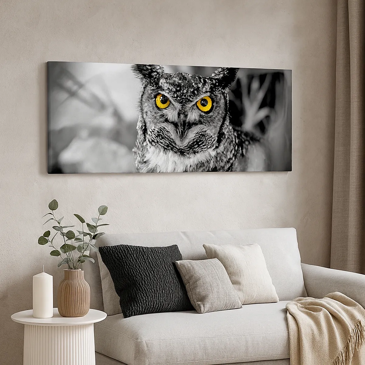 Impression sur toile - Image sur toile - Rien ne se cachera - 30x30 cm