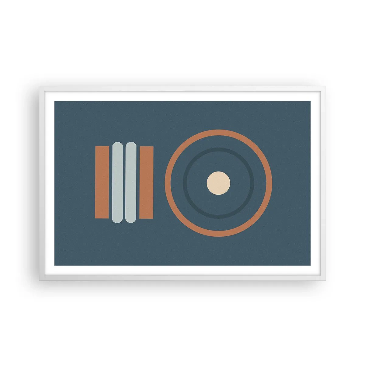 Affiche dans un cadre blanc - Poster - Essence des choses - 91x61 cm