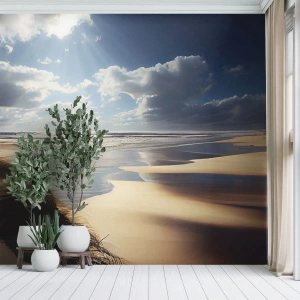 Papier Peint Autocollant Deluxe Sticker - Plage, plage sauvage - Plage, Mer, Dunes - 150x105 cm