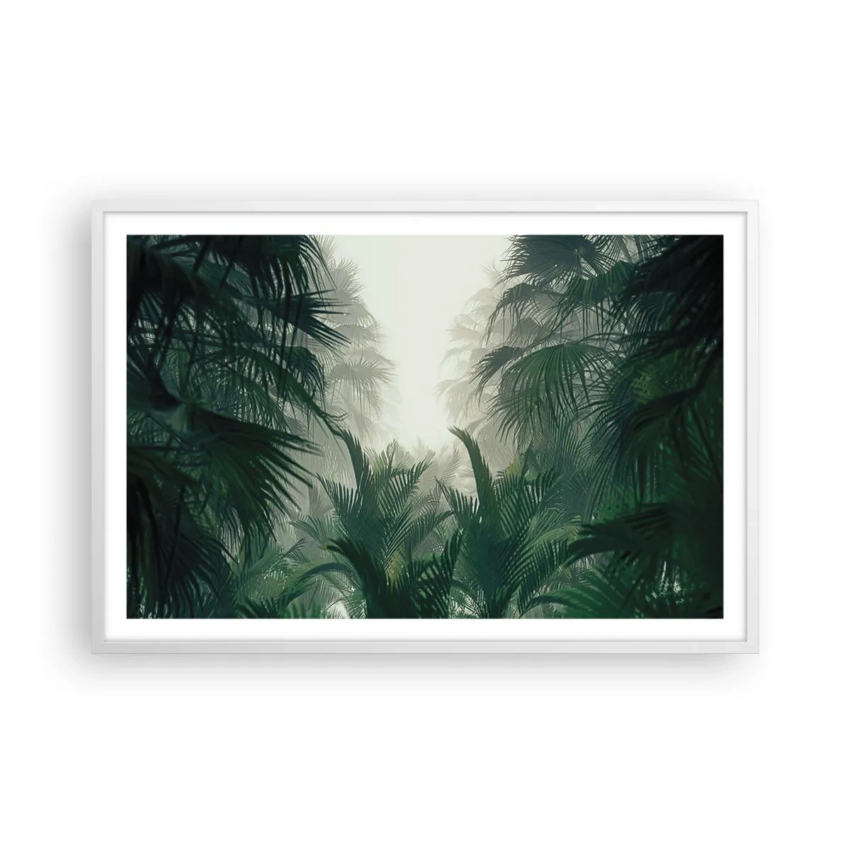 Affiche dans un cadre blanc - Poster - Secret tropical - 91x61 cm