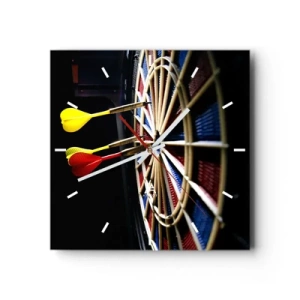 Horloge murale - Pendule murale - Droit au but - 40x40 cm