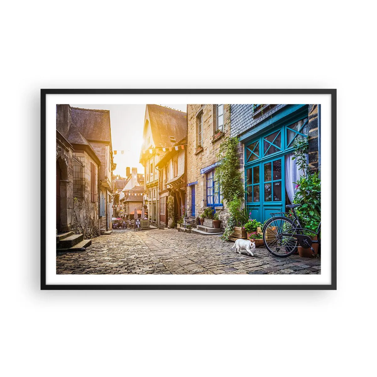 Affiche dans un cadre noir - Poster - Aux confins du monde - 91x61 cm