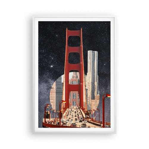 Affiche dans un cadre blanc - Poster - Toujours au centre - 70x100 cm