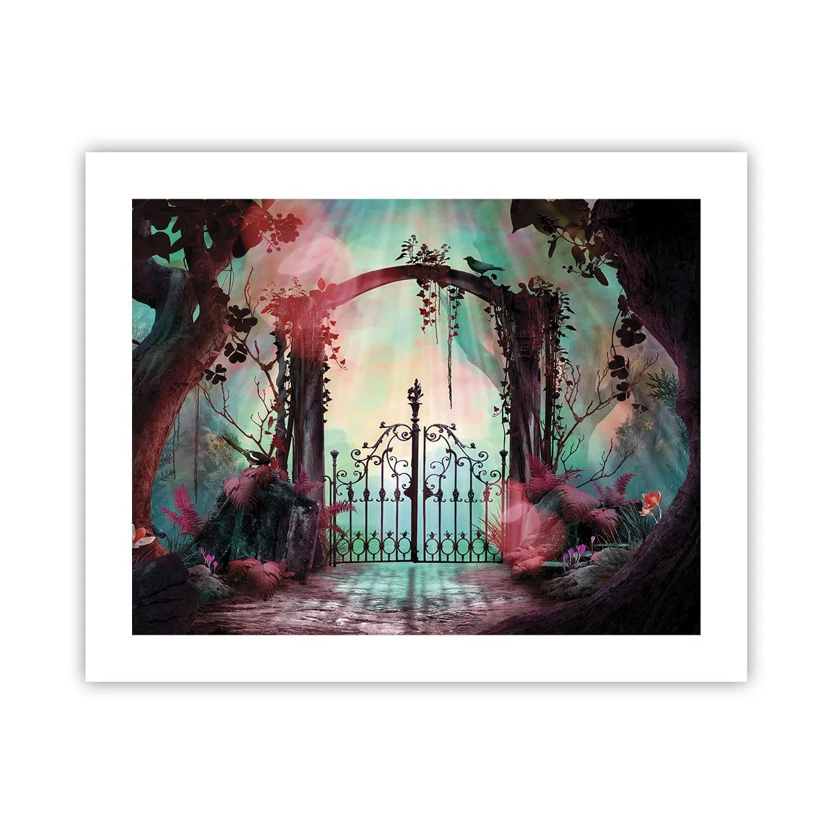 Affiche - Poster - Jardin secret - 50x40 cm