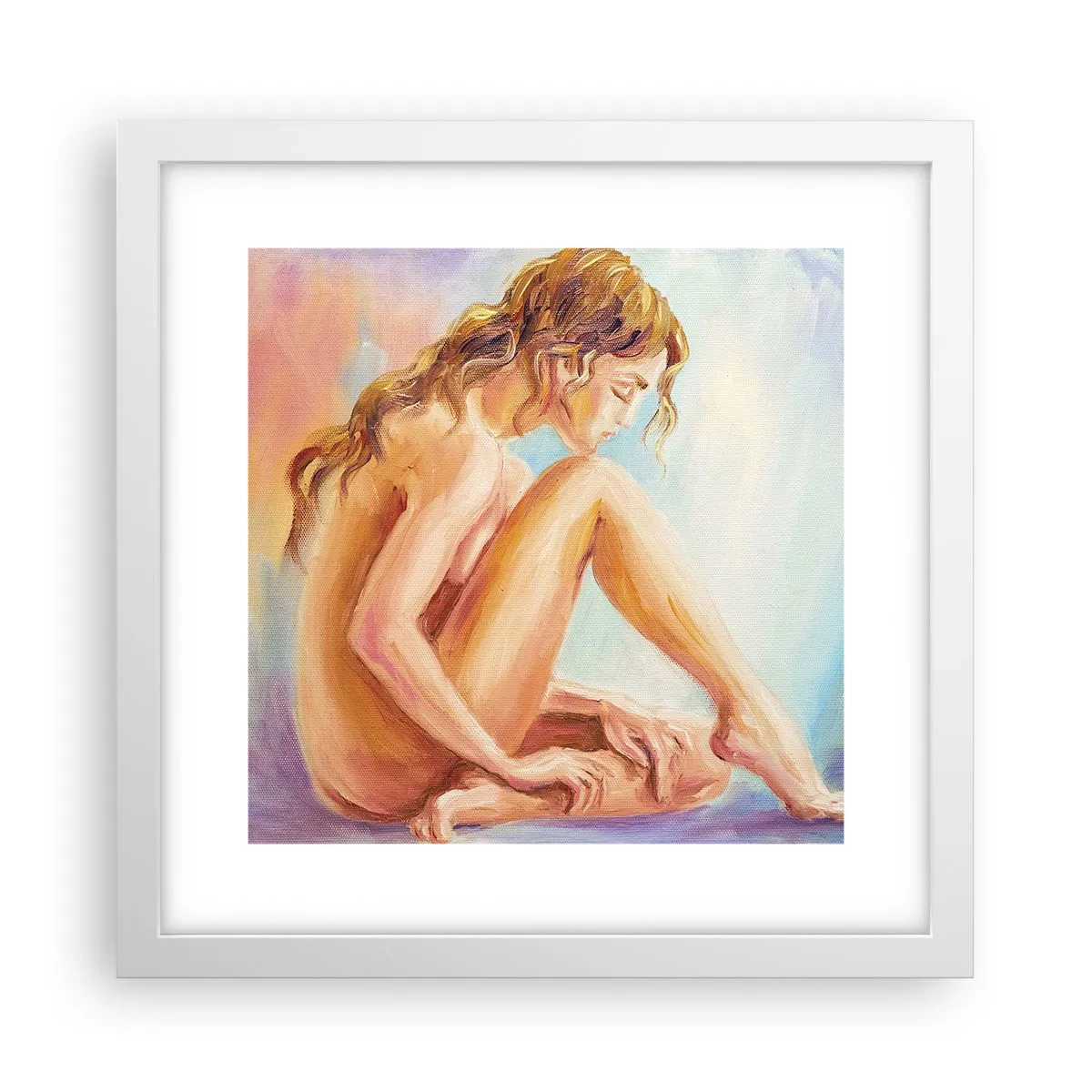 Affiche dans un cadre blanc - Poster - Acte de jeunesse - 30x30 cm