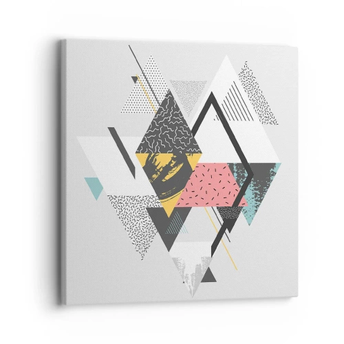 Impression sur toile - Image sur toile - Variation sur triangle et losange - 30x30 cm