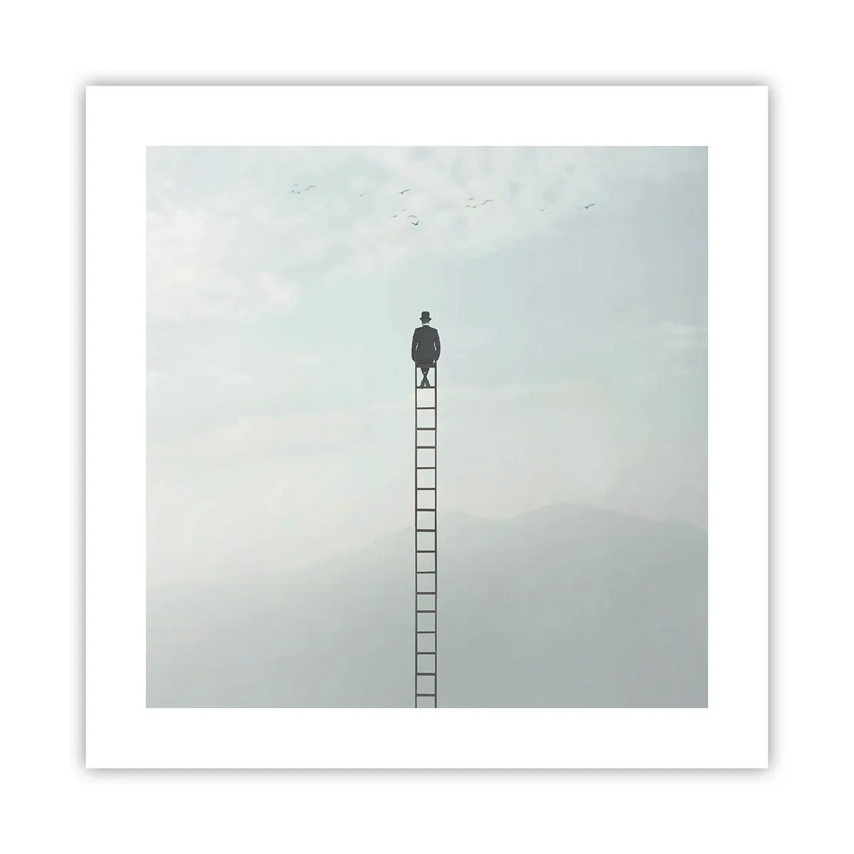 Affiche - Poster - Se soulever au-dessus - 40x40 cm