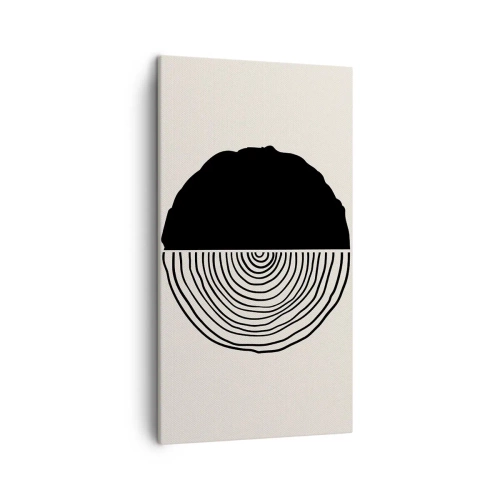 Impression sur toile - Image sur toile - Moitié-moitié - 45x80 cm