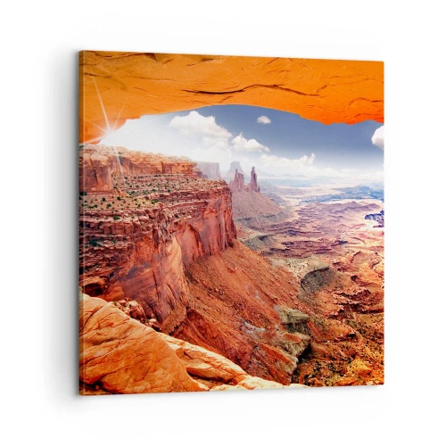 Impression sur toile - Image sur toile - Sculpté par la nature elle-même - 60x60 cm