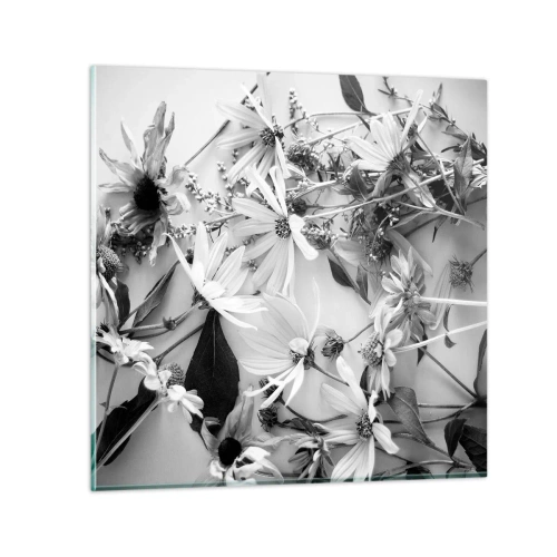 Impression sur verre - Image sur verre - Non-un bouquet de fleurs - 70x70 cm