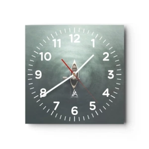 Horloge murale - Pendule murale - À travers le lac de la lune - 40x40 cm