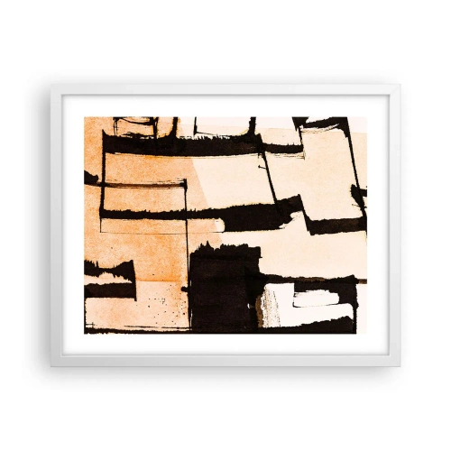 Affiche dans un cadre blanc - Poster - De l’ordre malgré tout - 50x40 cm