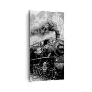 Impression sur toile - Image sur toile - Attend à la gare... - 65x120 cm