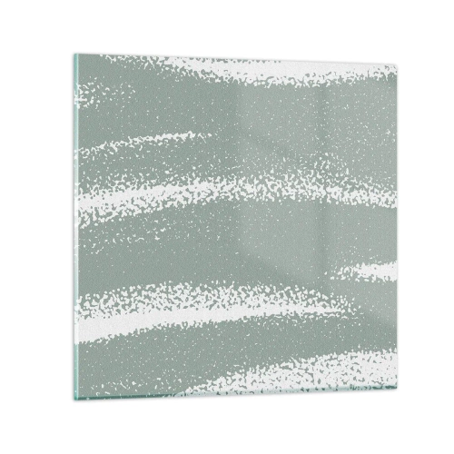 Impression sur verre - Image sur verre - Abstraction dans un climat hivernal - 50x50 cm