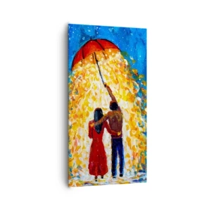 Impression sur toile - Image sur toile - La magie d'une soirée pluvieuse ? - 65x120 cm