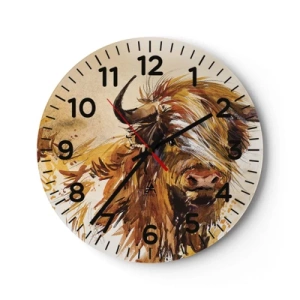 Horloge murale - Pendule murale - Fierté du chasseur - 40x40 cm