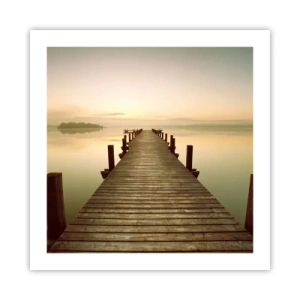 Affiche - Poster - L'aube, les premières lueurs, le jour  - 50x50 cm