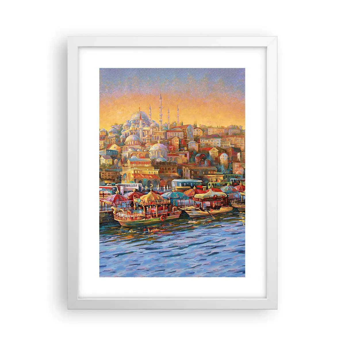 Affiche dans un cadre blanc - Poster - Conte d'Istanbul - 30x40 cm