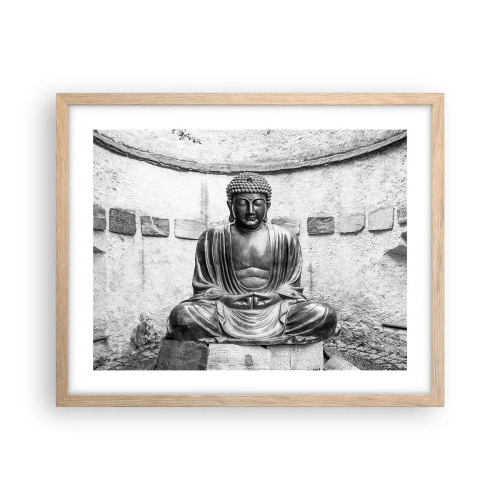 Affiche dans un chêne clair - Poster - A la source de la paix - 50x40 cm