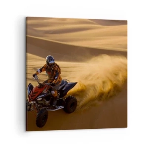 Impression sur toile - Image sur toile - Sur les vagues de sable - 50x50 cm