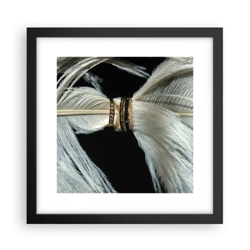 Affiche dans un cadre noir - Poster - ... et je ne te laisserai pas ... - 30x30 cm