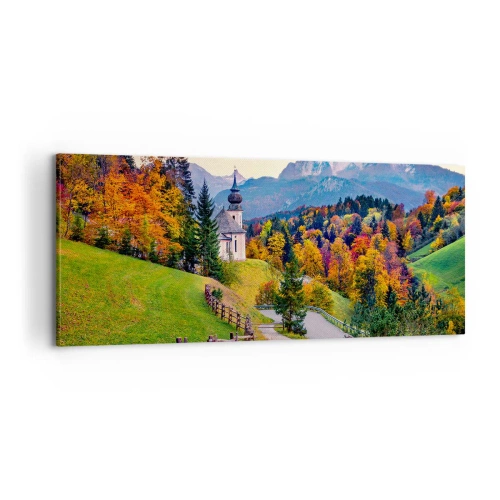 Impression sur toile - Image sur toile - Paysage comme peind - 100x40 cm