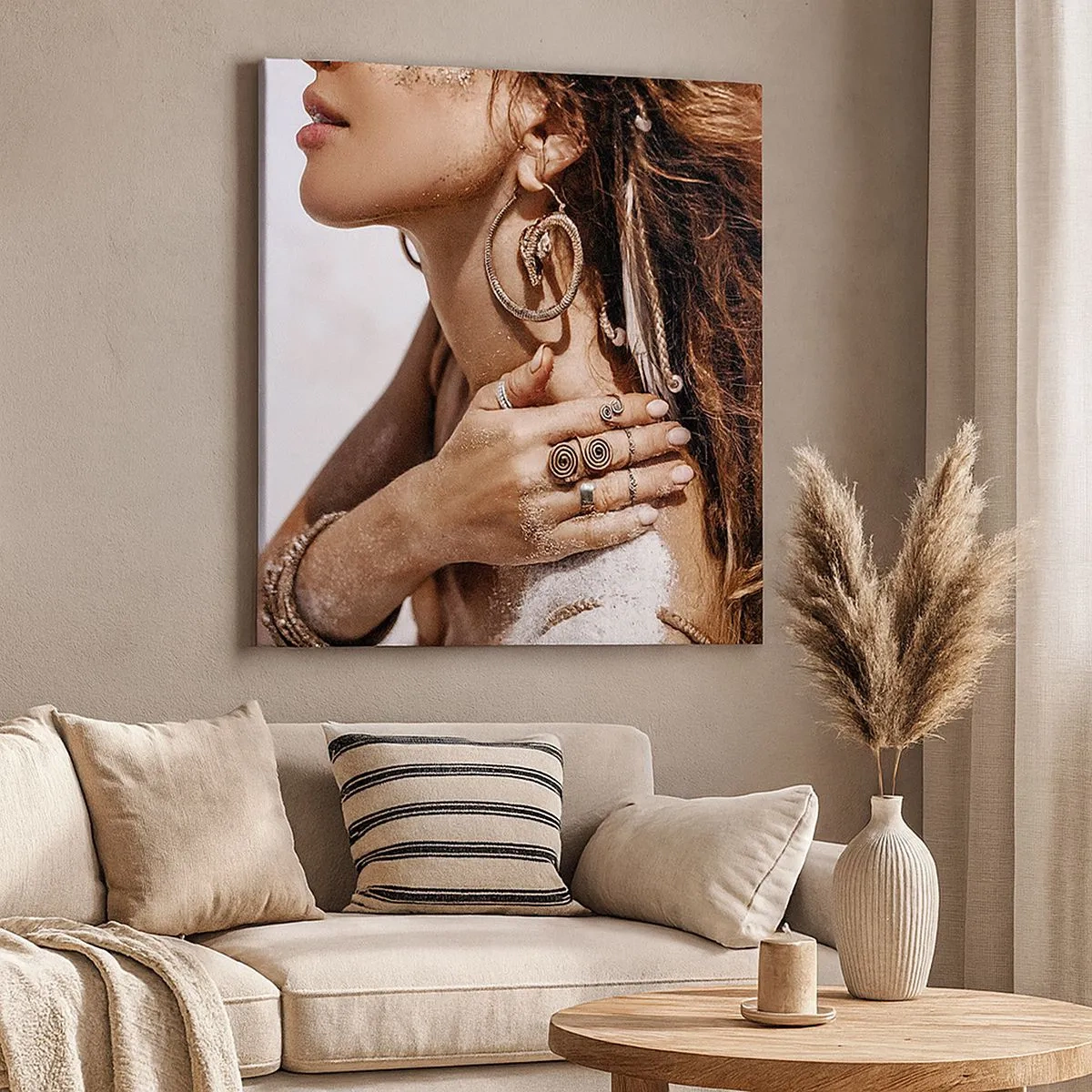 Impression sur toile - Image sur toile - Reine des plages sauvages - 30x30 cm