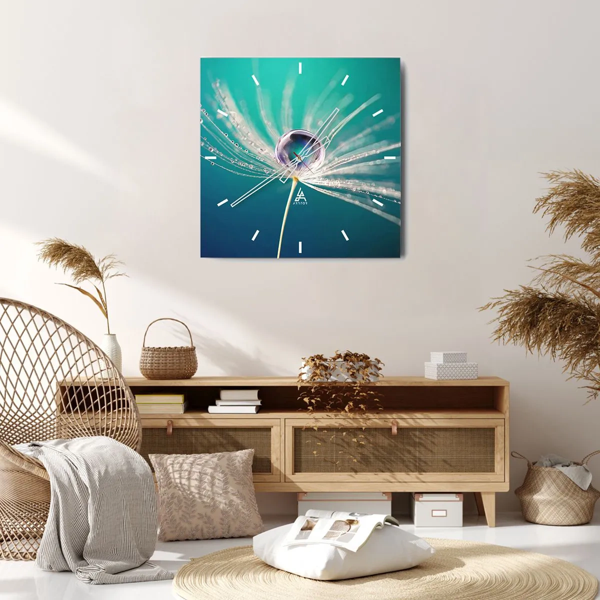 Horloge murale - Pendule murale - Moment mystique - 40x40 cm