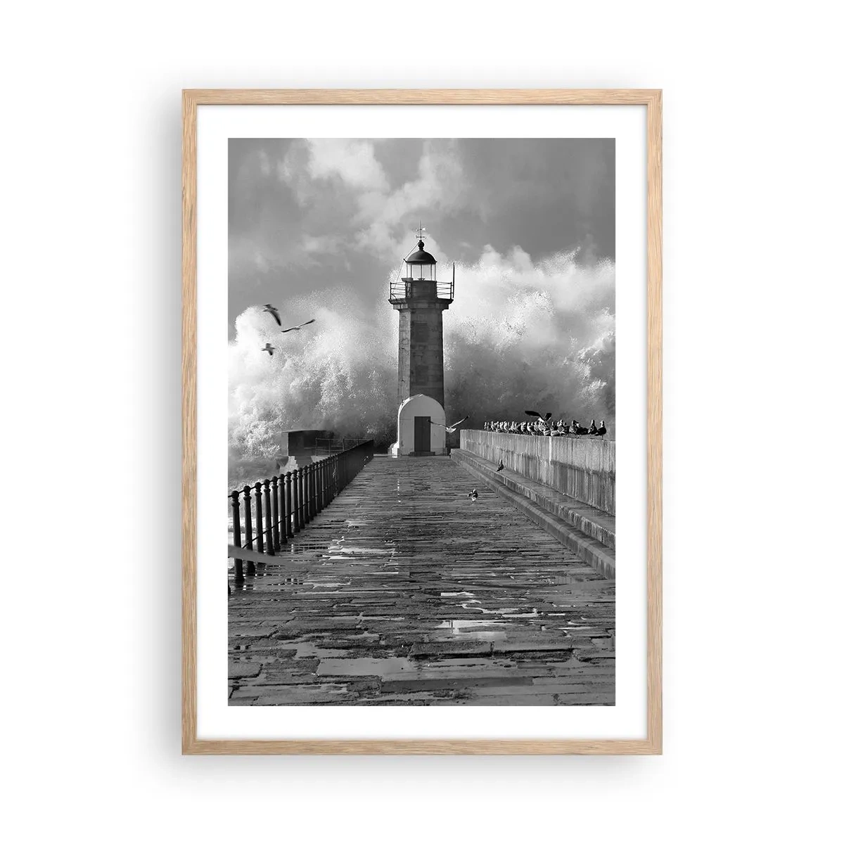 Affiche dans un chêne clair - Poster - Sans peur - 50x70 cm