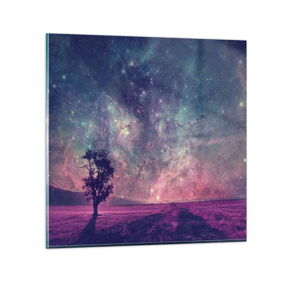Impression sur verre - Image sur verre - Sous un ciel magique - 30x30 cm