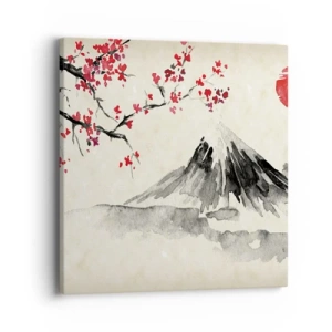 Impression sur toile - Image sur toile - Tomber amoureux du Japon - 40x40 cm